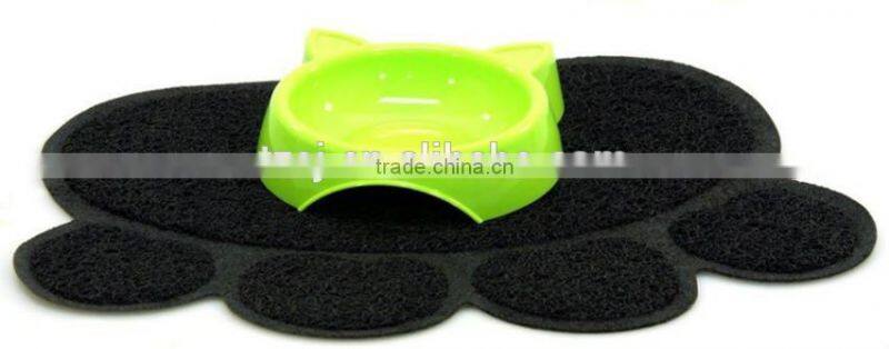 lovely paw prints cat mat/pvc cat litter catcher mat/cat toilet mat