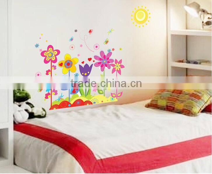 Garden Flowers Baby Nursery Peel & Stick Wall Sticker Decals Flower Wall Stickers