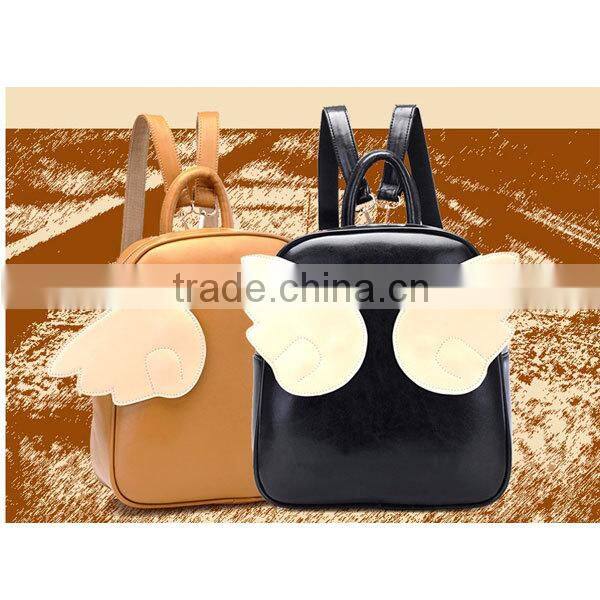 Cute small backpack the best ladies match item with changable wings