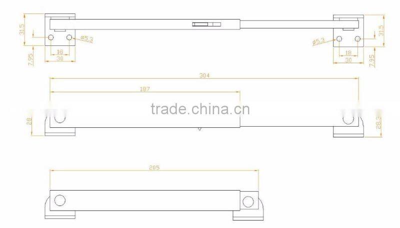 Made In Taiwan Stainless Steel Industrial Adjustable Angle Extension Door Desk Table Bed Sofa Metal Backrest Fitting Hardware