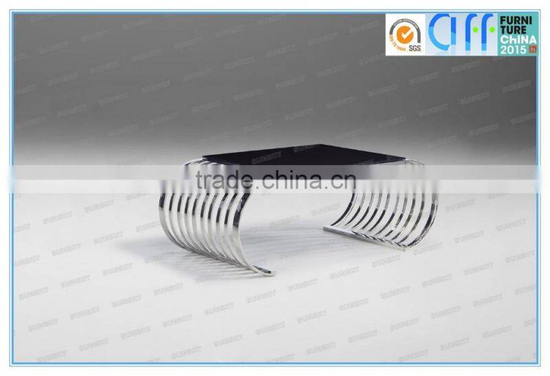 modern tempered glass nesting coffee table 4285