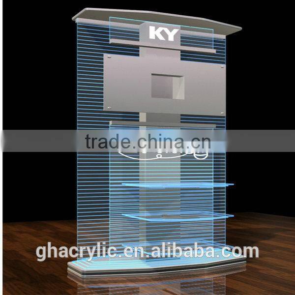 GH-C007 cosmetic display, high quality acrylic makeup organizer, fashion cosmetic displkay