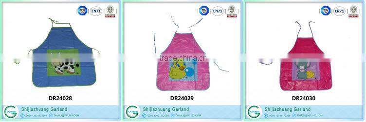 china supplier art and crafts foreign kids games kids painting smock apron