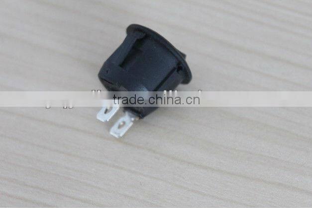YL3-19 round black 2 pin hair dryer rocker switch