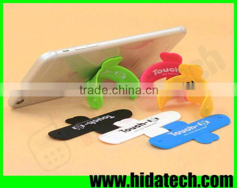 New arrival promotional gift silicone slap holder snap stand for iphone 6