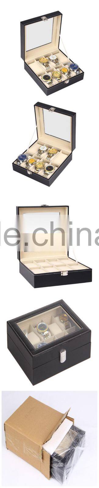 Customized lighted watch case watch storage box
