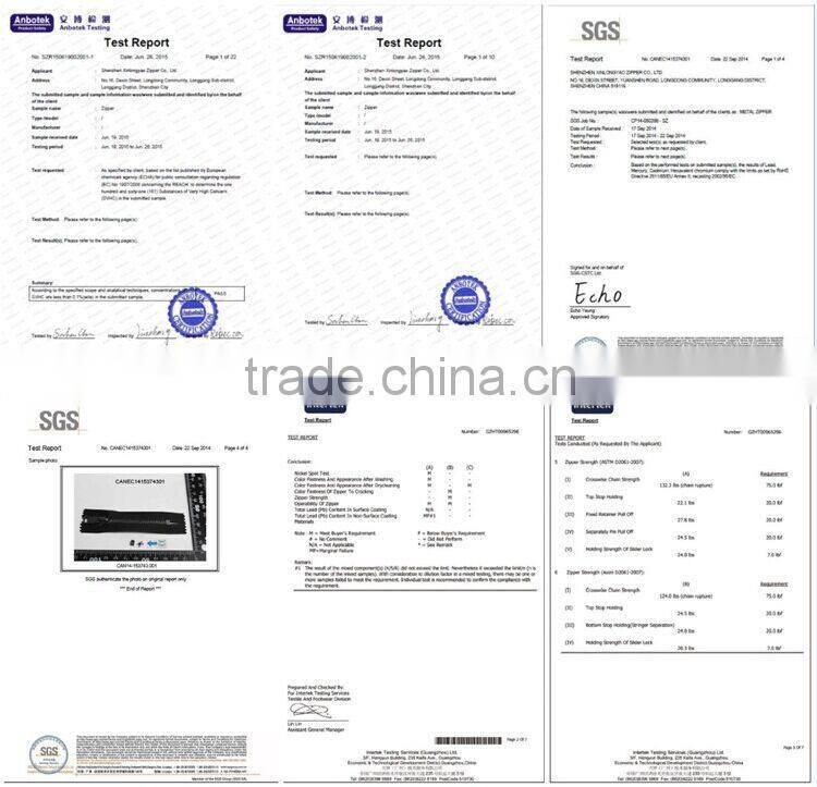 zipper factory wholesale clear pvc zipper for bag