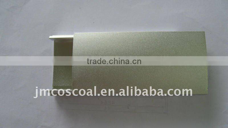 Aluminum extruded enclosure/case with sandblasting finish