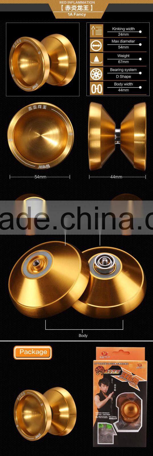 YJ Patent Design Aluminum Professional Finger Spins YOYO