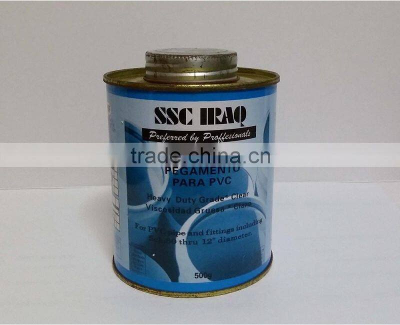 high pressure resistant PVC cement / PVC pipe glue