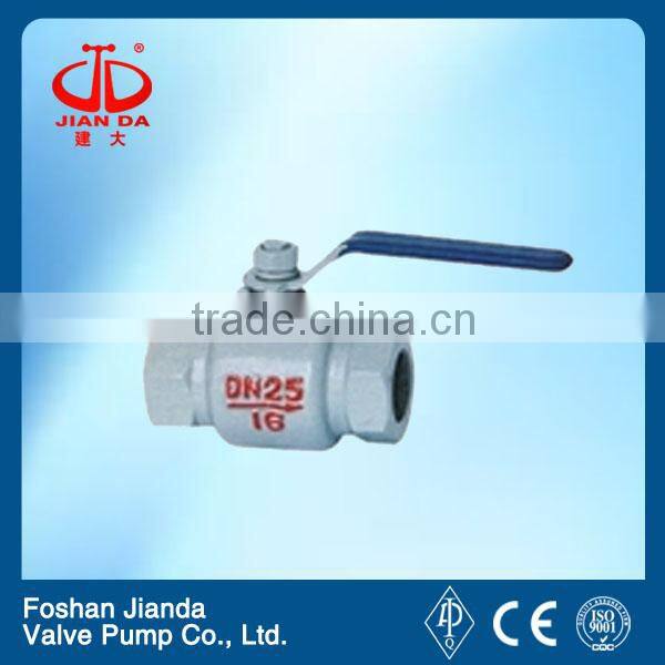 DN25mm threaded high temperature ductile iron ball valve