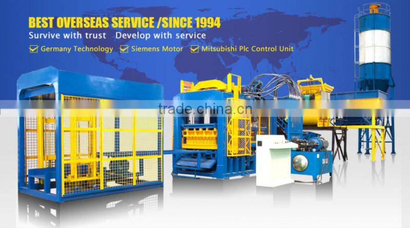 WANTE MACHINERY WANTE BRAND QT6-15B Fully automatic block making machine line with 9m screw conveyor