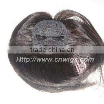 Quality clip-on human hair bang, more colors always on stock