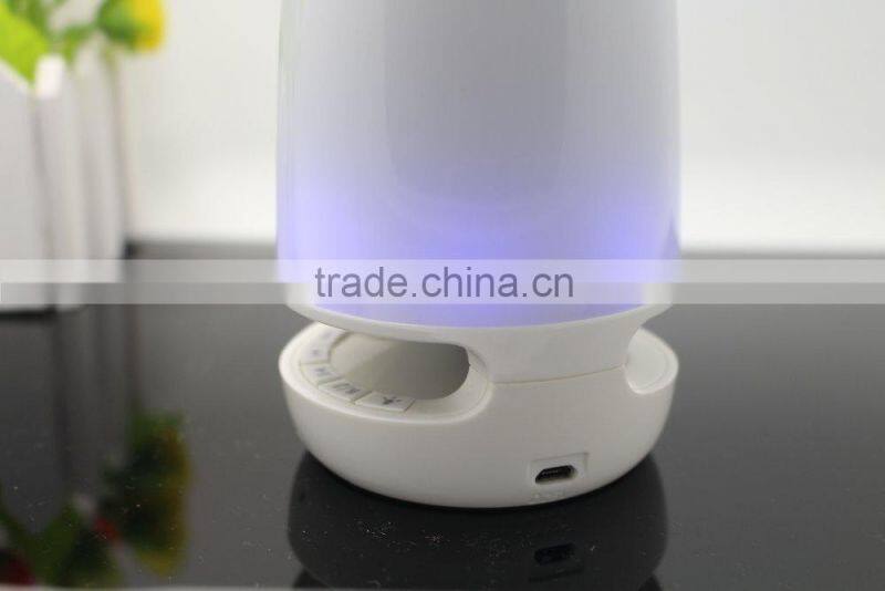 Atmosphere Lamp Speaker,LED Lamp MIC Wireless Bluetooth 4.0 Speaker Speakerphone Built -in Lithium Battery