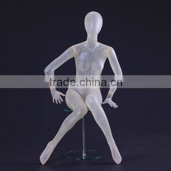 plastic full body mannequin, display transparent female mannequin