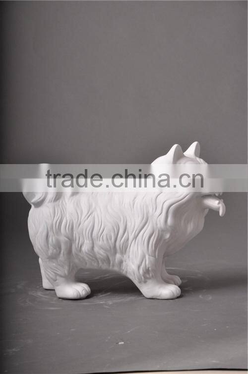 Fashion fiberglass display mannequin dog statues for sale
