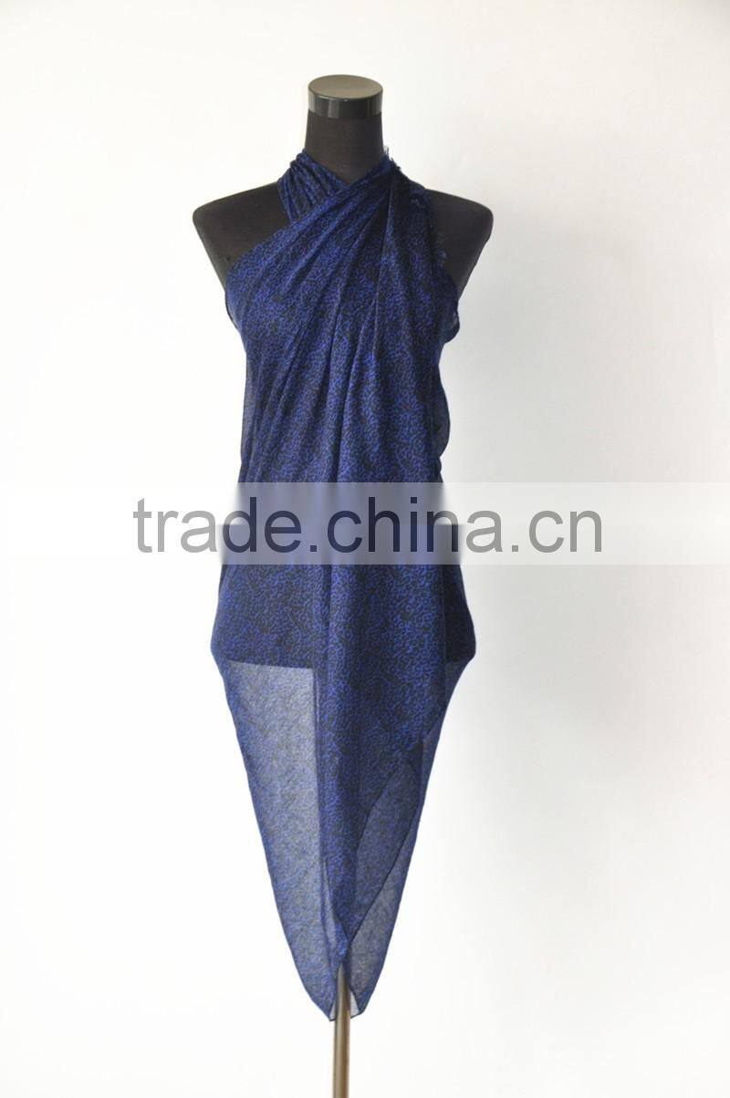 Soft Material Printing Design Polyester Voile Bali Sarong Pareo