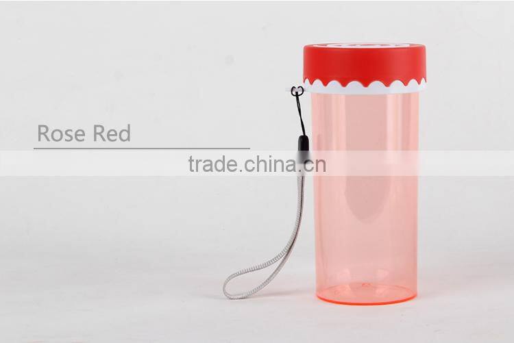 High quality clear plastic water bottles lollipop cup