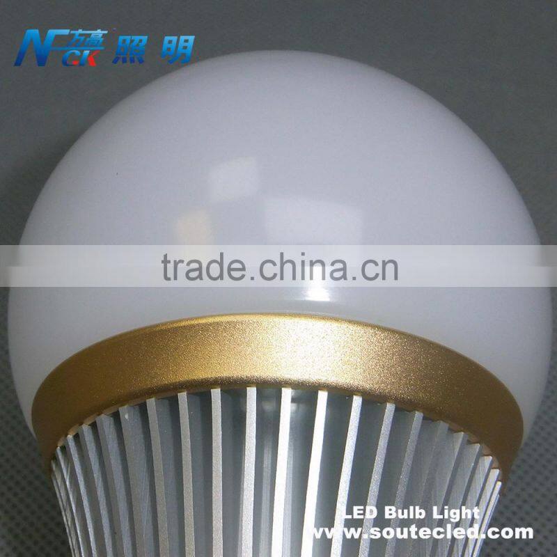silver casing aluminum good cooling E27 base 220VAC 270 degree 5watt bulb led for hotel restaurant