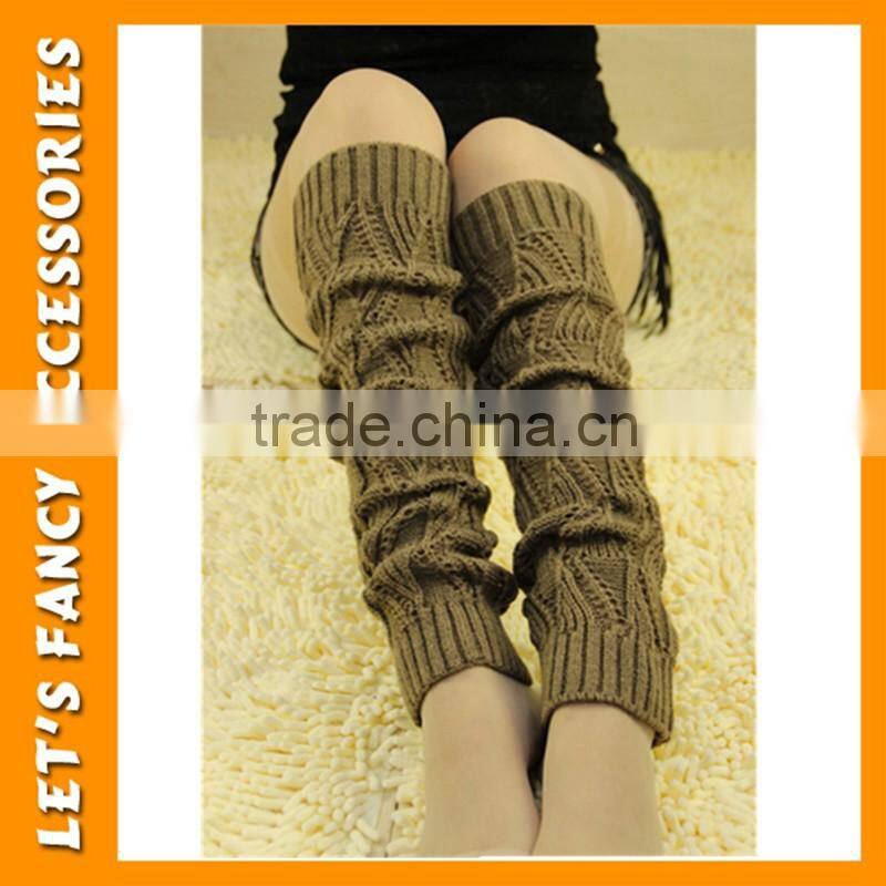 Japanese women winter candy color high knee leg warmer students long silk stockings PGLW-0021
