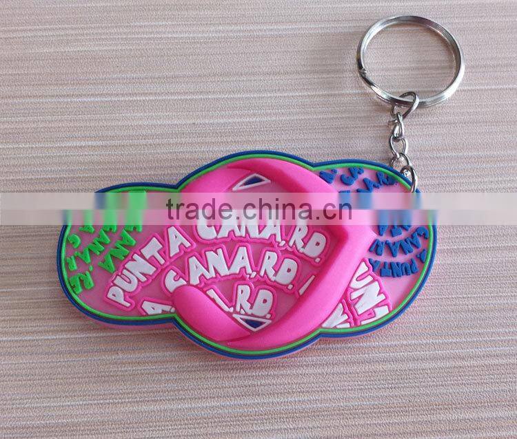 wholesale top selling 3D soft pvc car keychain