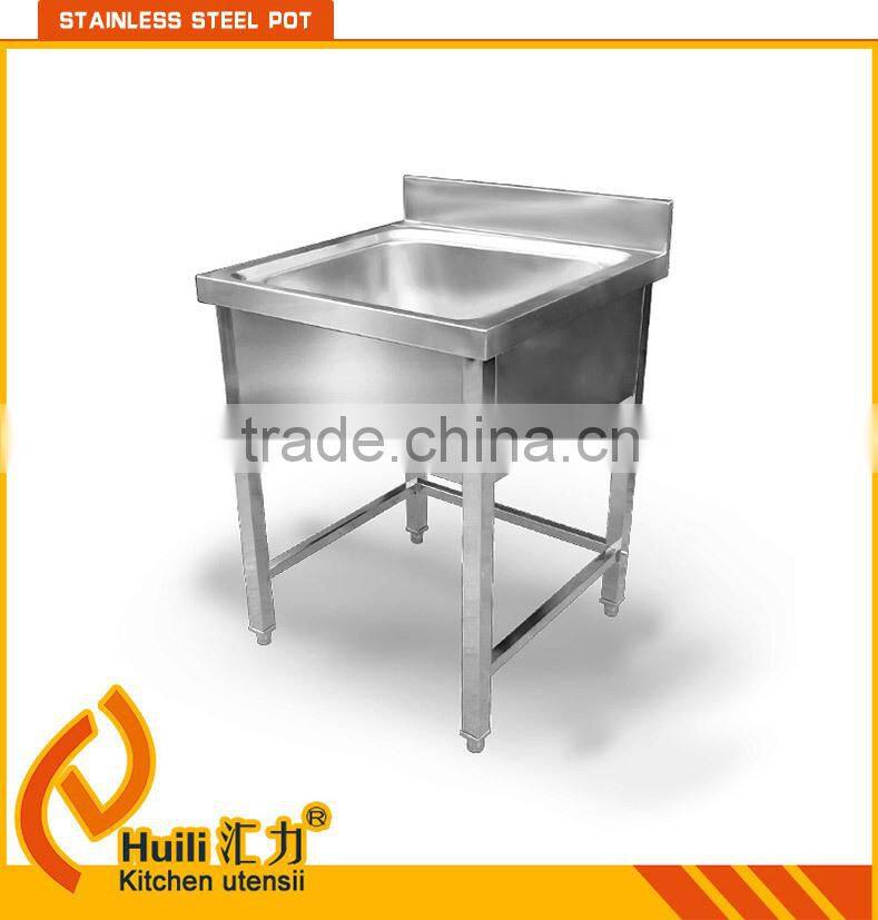 stainless steel single bowl kitchen sink without faucet