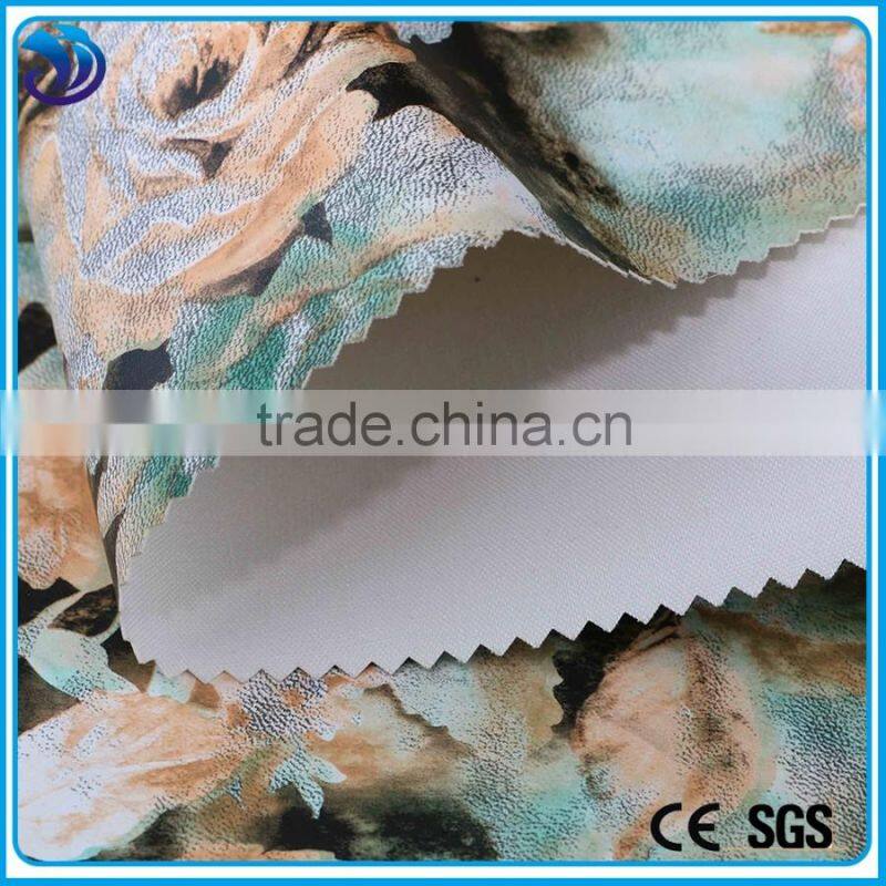 Wholesale Sofa pu fake leather for Furniture Upholstery printing Leather Fabric