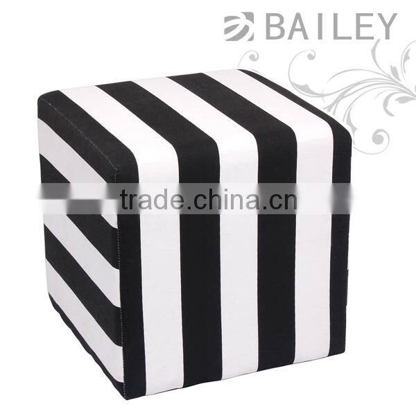 TOP Quality!!!!antique zebra style fabric ottoman bench stool