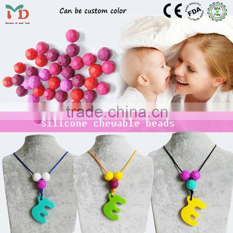 Silicone Teething Necklace Wholesale/BPA Free Teething Necklace