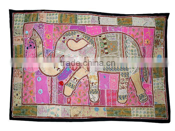 Handmade embroidered tree Wall Hangings tapestry