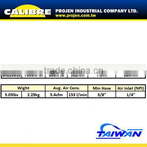 CALIBRE Aluminum Housing Pin clutch 2" Anvil available 1/2" Air Impact wrench air impact gun