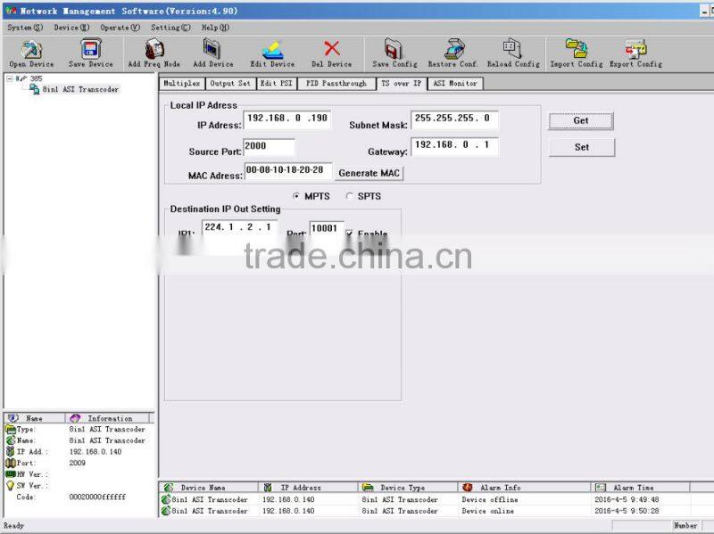 SC-1401 ASI to IP Transcoder