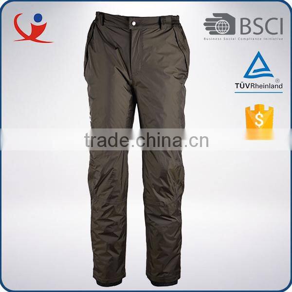 Customized size colorful breathable windproof men 100% polyester ski pants