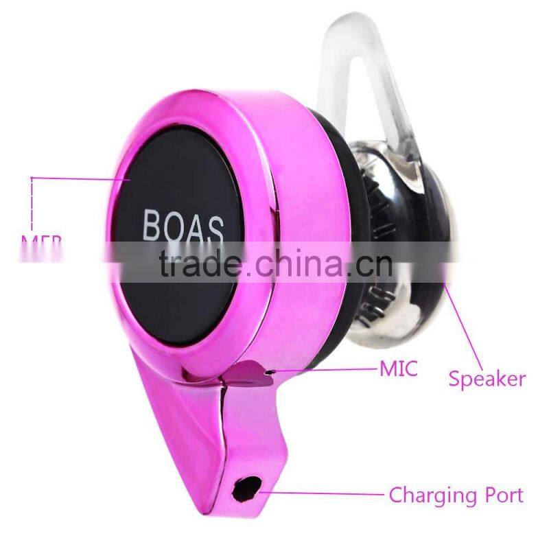 Hot Sale BOAS LC - 888 Mini Wireless Bluetooth 4.1 In-ear Headphones Earphone Support Handsfree Noise Reduction Earphones