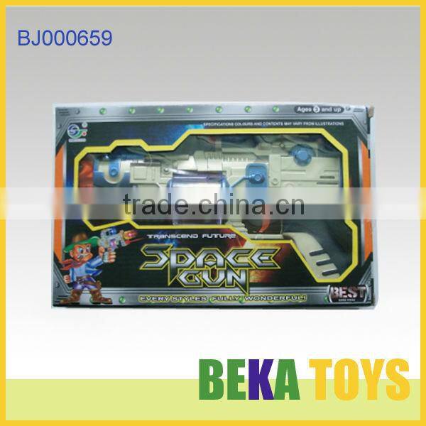 2014 newest toy gun electric gun toy paint English Russian sound gun novelty space gun