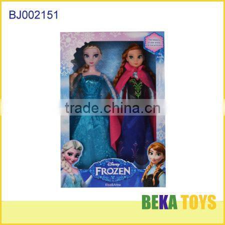 Hot selling doll disny frozen doll princess elsa and anna play set