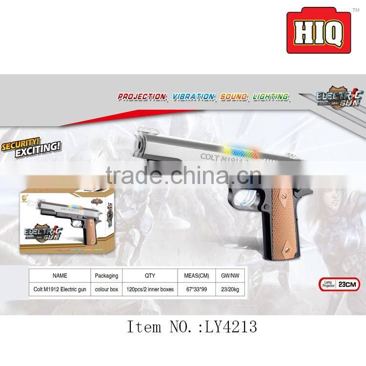 special funny electronic gun plastic toy gun projector toy with light and sound