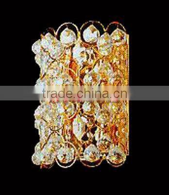 Crown like crystal wall light