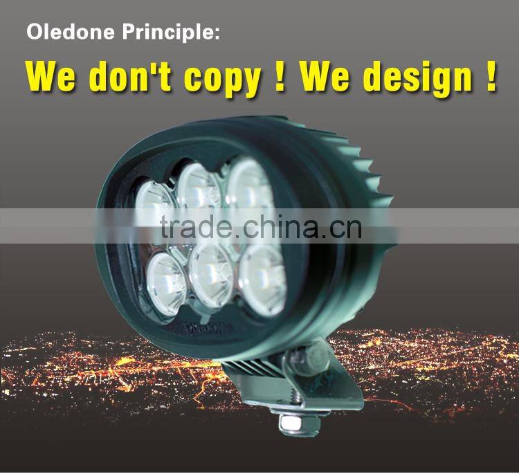popular oledone LED truck work light, 60W IP68 oval light