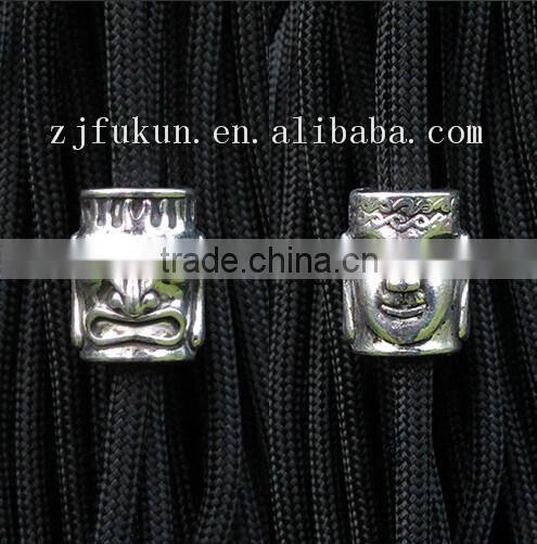 3 Dimensional 18*14MM Antique Silver / Gold Zinc Alloy Paracord Beads Charm DIY Jewelry Charms
