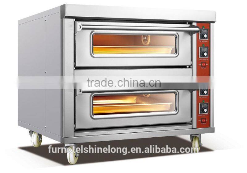 High quality Best price Stainless Steel Baking Equipment bread commercial double deck oven