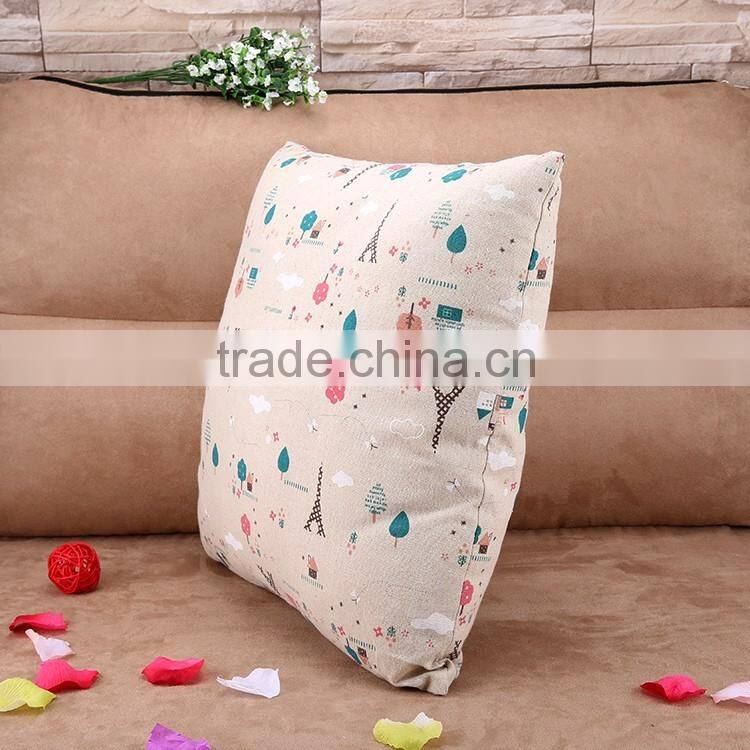 2015 Creative Eiffel Tower cartoon cotton and linen pillowcases sofa cushion cover