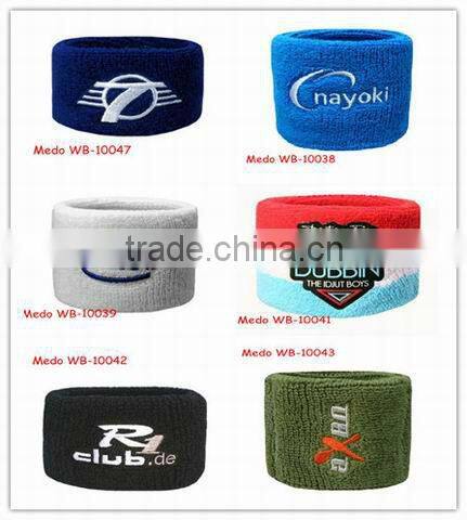 terry cloth sports wristband support