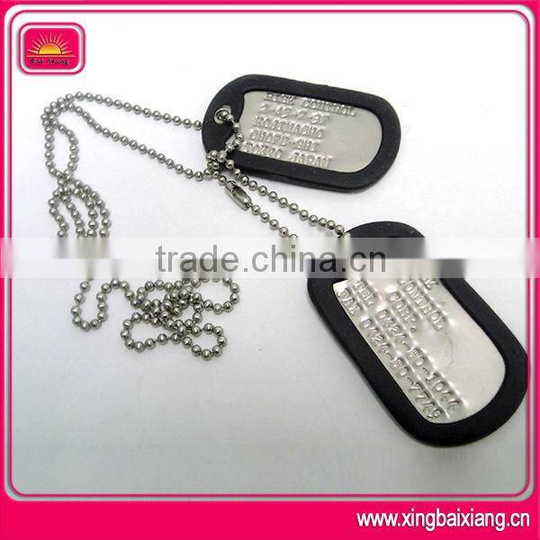 High quality custom metal military army dog tag