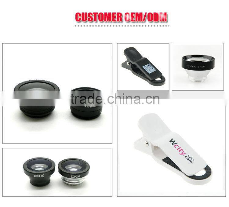 blade clip 198 degree fisheye lens 0.63x wide-angle 15x macro shot camera lens for iPhone 6s 5s 6 plus samsung s6 huawei p8 htc