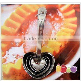 stainless steel children heart spoon