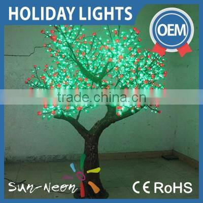 High simulation fruit christmas tree fancy decoration light decorative outfit christmas lights with high quality fruit shaped