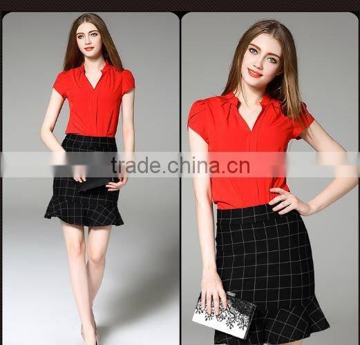 2016 Good Sale Women's Blouse By Chiffon With Collar