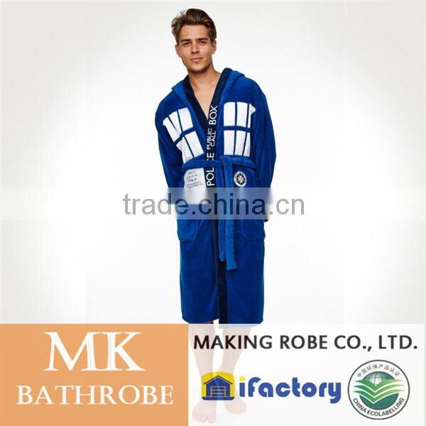 Doctort Who-Tardis personalized fleece bathrobe