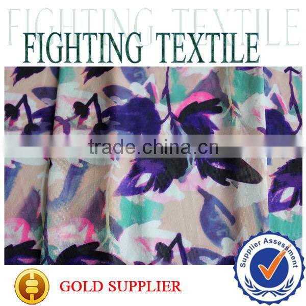 fashion digital printing patterned 100% polyester chiffon fabric/georgette fabric